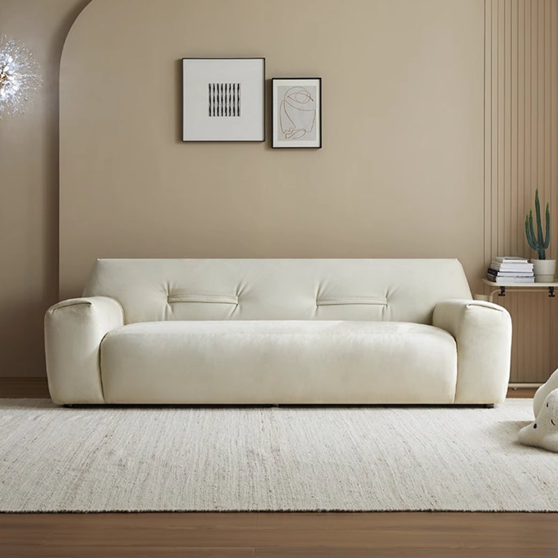 Italian Living Room Beige Sofa